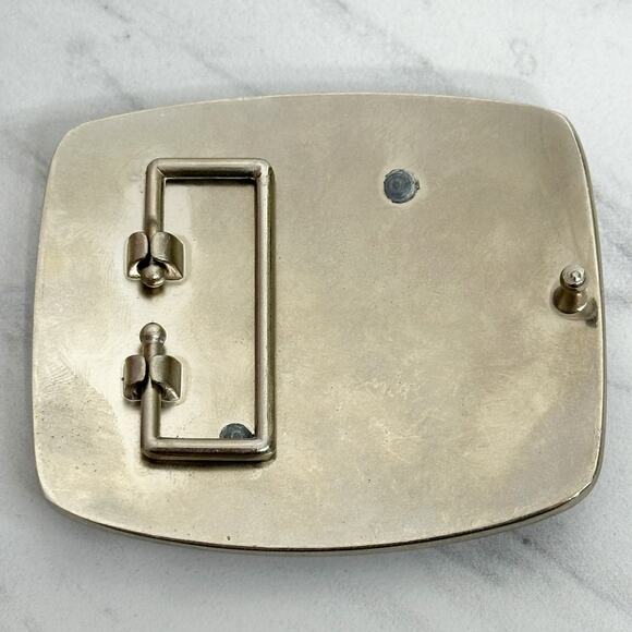 Rhinestone X Letter Initial Monogram Silver Tone Belt Buckle ✨ - Picture 6 of 8